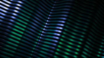 Background of metal bands moving in waves. Design. Beautiful colorful background with metal stripes. Shimmering with waves of color of metal stripes. video