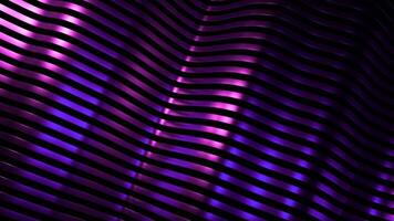 Background of metal bands moving in waves. Design. Beautiful colorful background with metal stripes. Shimmering with waves of color of metal stripes. video