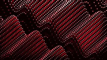 Black background with shiny particles. Design. Red and green sequins that are highlighted and move in 3D format. video