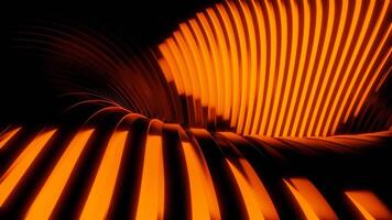 Abstract spinning colorful blades on a black background. Design. Rotating details of mechanism. video