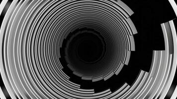 Hypnotic spinning colorful spiral of narrow lines. Design. Rotating stripes with the effect of whirl. video