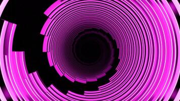 Abstract spinning sci fi spiral on a black background. Design. Rotating bending lines creating effect of swirl. video