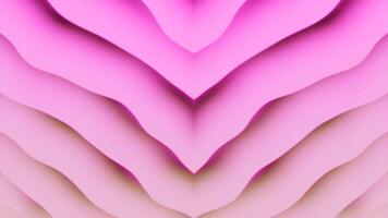 Abstract floral pattern with layers of petals. Design. Beautiful bending shape of many petals. video