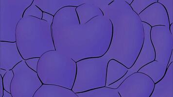 Abstract boiling soft texture in cartoon colorful style. Design. Bright spreading bubbles. video