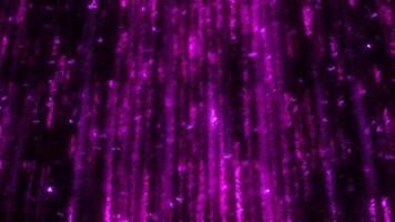 Moving stream of bright energy with lines. Motion. Stream of glowing particles and lines on black background. Stream of bright energy and magical lines video
