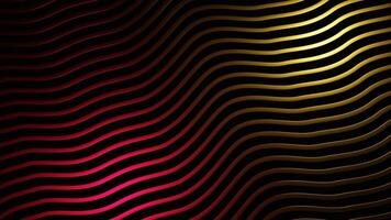 Abstract waves red structure flow. Design. Curving rows of narrow colorful lines. video