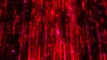 Moving stream of bright energy with lines. Motion. Stream of glowing particles and lines on black background. Stream of bright energy and magical lines video