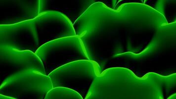 Dense moving liquid on surface. Design. Bubbling liquid substance with molecules on surface. Bubbling liquid or fabric surface video