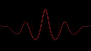 Black background with green and red graph. Design. A bright graphic in cartoon animation that moves to the right side. video