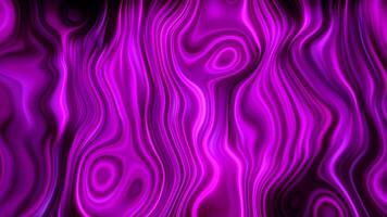 Bright liquid pattern with curved lines and pulsations. Motion. Beautiful psychedelic pattern with pulsating lines and neon light. Topographical pattern with bright neon lines and pulsations video