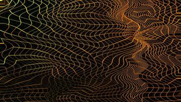Abstract colorful grid background. Design. Flexible crossed narrow wavy lines. video