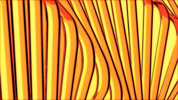 Abstract background with animation of waving colorful glossy stripes. Animation of seamless looAbstract background with animation of waving colorful glossy stripes. Design. Cartoon animation of wavy video