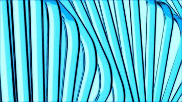 Abstract background with animation of waving colorful glossy stripes. Animation of seamless looAbstract background with animation of waving colorful glossy stripes. Design. Cartoon animation of wavy video