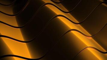 Gray and yellow background. Design. Light stripes made in cartoon animation that move in different directions. video