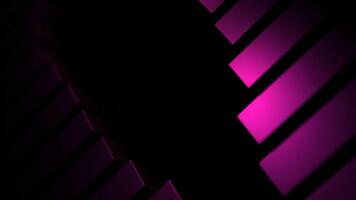 Black background with orange and pink lines. Design. Slowly closing lines of orange and pink shades made in computer graphics. video