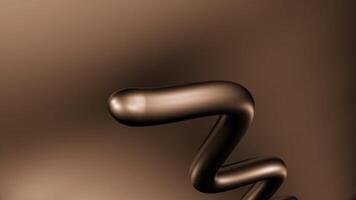 Orange and gray background with shadow. Design. Drawing a curving line made in cartoon animation that rises up. video