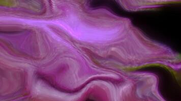 Shimmering bright waves on a black background. Motion. Gradient blinking neon shapes. video
