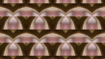 Psychedelic kaleidoscope pattern witn arcuate shapes. Motion. Abstract blinking fast shapes. video
