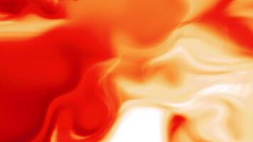Dramatic red and orange cloud effect with moving light rays shining through. Motion. Curving gradient shapes. video