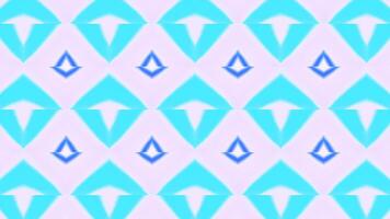 Abstract geometric kaleidoscope background. Motion. Beautiful kaleidoscope texture with rhombus shapes. video