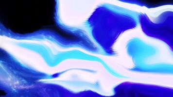 Abstract shimmering wavy background on a black background. Motion. Flowing colorful fluttering texture. video