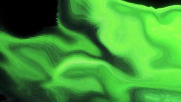 Abstract shimmering wavy background on a black background. Motion. Flowing colorful fluttering texture. video