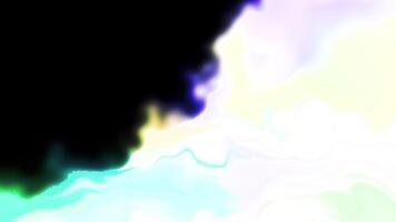 Abstract wind fluttering on a black background, rainbow colors. Motion. Spinning colorful shapes. video