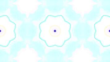 Kaleidoscopic pattern flashes brightly on black background. Motion. Bright flashes of kaleidoscopic pattern with psychedelic effect. Psychedelic pattern flashes brightly and creates tension. Warning video