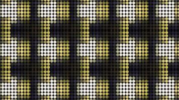 Yellow small circles with white and black highlights. Motion. Small circles lying tightly to each other made in 3d format. video
