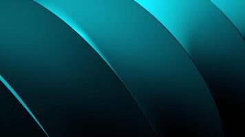 Blue illuminated stripes.Design. Dark background with neon illuminated ribbons made in animation that move. video