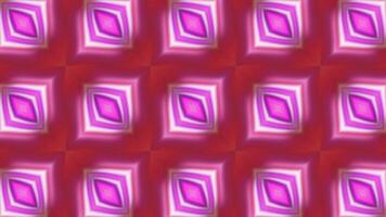 Repeating pattern with diamonds and blinks. Motion. Diamond-shaped pattern in kaleidoscopic style with flashing. Flashing pattern with colorful diamonds video
