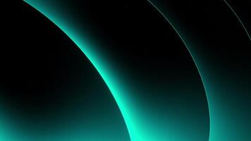 Blue illuminated stripes.Design. Dark background with neon illuminated ribbons made in animation that move. video