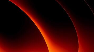 Bright red minimal round lines,abstract futuristic tech motion background. Design. Glowing and flowing arcuate stripes. video