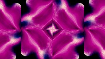Abstract kaleidoscopic pattern with blinking fast petals. Motion. Beautiful fast moving flower. video