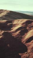 Aerial view of red Desert with sand dune video