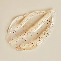 Clear Gel with Red and Gold Specks Smear photo