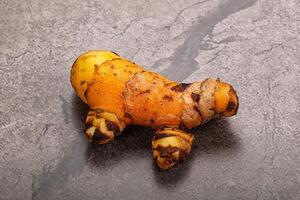 Fresh curcuma root for cooking photo