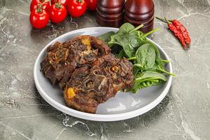 Grilled Lamb neck with spices photo
