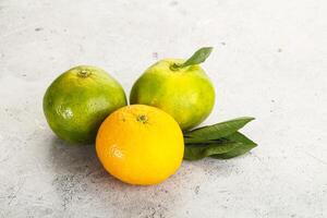 Fresh ripe sweet juicy mandarins photo