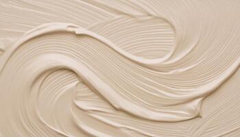 Paint waves and swirls in beige neutral colors for abstract background imageGenerated image photo