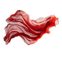 Flying Red Fabric, Silk Cloth High-Resolution Cutout png