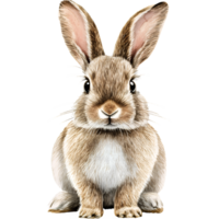 Real Cute Rabbit Watercolor Clipart with Transparent Background png