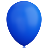 Blue Balloon 3D Illustration png