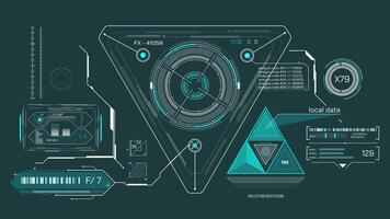 animação do alta tecnologia interface Projeto para dados em processamento video