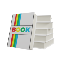 A stack of books with the word book written on it png