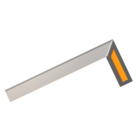 A metal ruler with an orange line on it png