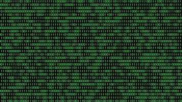 Binary rain background. Digital Data on blueprint, 4k footage, not video