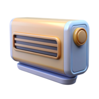 3D Rendered AC Icon for User Interfaces and Websites png