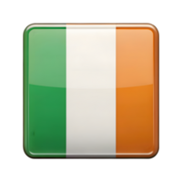 High-Quality 3D Ivory Coast Flag Icon in Rectangular Shape Suitable for Various Designs and Presentations png