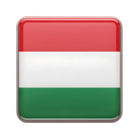 Three Dimensional Representation of the Hungarian Flag in a Rectangular Shape Suitable for Digital Applications and Graphics png